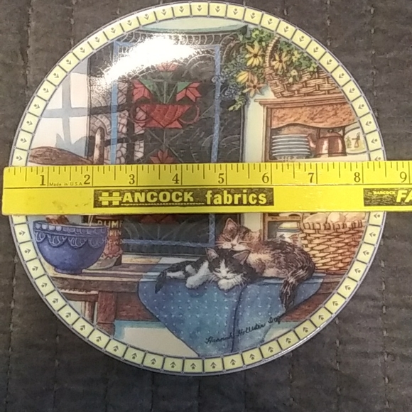 Vintage Cat collector plate from Edwin Knowles - Picture 3 of 3